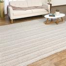 Tapete Para Sala / Quarto Grande 2,00 x 3,00 Decorativo Algodão Tear Artesanal Bege / Cru Tapete Para Sala / Quarto Grande 2,00 x 3,00 Decorativo Algodão Tear Artesanal Bege / Cru