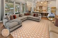 Tapete para sala Sisal Look Pop Artesanato2 150x200 cm