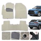 Tapete Para Toyota Novo Corolla Cross 2025 2026 Capacho Vinil Cor Bege 12mm robusto 3 pçs Sem odor