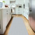 Tapete Passadeira 1,50m x 65cm Cozinha Corredor Quarto Nórdico Cinza
