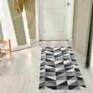 Tapete Passadeira Antiderrapante 1,35M x 50CM Ladrilhos Preto P/ Quarto Sala ou Cozinha Tapete Passadeira Antiderrapante 1,35M x 50CM Ladrilhos Preto P/ Quarto Sala ou Cozinha