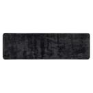 Tapete Passadeira Antiderrapante Sala Quarto Pelo Macio Apolo 50 x 100cm Preto