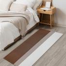 Tapete Passadeira Beira Cama Bruxelas 0.65 x 2,00 Antiderrapante Caramelo