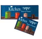 Tapete Passadeira Cozinha Bistrô Kit 2 Peças Antiderrapante