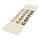 Tapete Passadeira Cozinha Coffee Plus 250x60 Antiderrapante