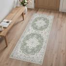 Tapete Passadeira GENIMO 76x203 cm Lavável Antiderrapante Sálvia e Linho Tapete Passadeira GENIMO 76x203 cm Lavável Antiderrapante Sálvia e Linho