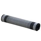 Tapete Passadeira Sisal 1,00m X 66cm Base Antiderrapante Para Corredor Cozinha Quarto Sala - Preto Cinza