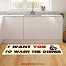 Tapete Passadeira Want You To Wash 100x40cm Tapete Passadeira Want You To Wash 100x40cm