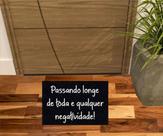 Tapete Passando Longe De Toda e Qualquer Negatividade! 60X40
