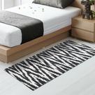 Tapete Passsadeira Beira Cama Nuane Antiderrapante 0,65 x 2,00 Preto