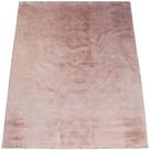 Tapete Pele de Coelho Sintético Super Macio Rosa 2,00x2,40m