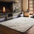 Tapete Pelo Alto Liso Sala Quarto 1,00x1,40m Melody Jolitex
