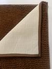 Tapete Peludo Macio Tecido Sintético 40CM X 60CM Marrom