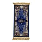 Tapete Persa Royal Azul 50x85cm Fio Acetinado - Decoração para Quarto e Sala Tapete Persa Royal Azul 50x85cm Fio Acetinado - Decoração para Quarto e Sala
