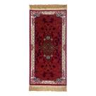 Tapete Persa Royal Vermelho 50x100cm Fio Acetinado - Ideal para Quarto e Sala