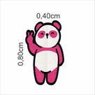 Tapete Personalizado Ursinho Cor Pink 80X40 cm Para Salas Quartos e Porta de Entradas