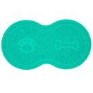 Tapete Pet Impermeável p/ Comedouro Comida Água Ração Cachorro Gato Antiderrapante 46x26cm Uzoo