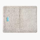 Tapete Pet Térmico Autoaquecível para Cães e Gatos Pelúcia Flanela 50x40cm Cinza Cama Colchonete Silencioso e Lavável