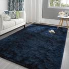Tapete Pettop Fluffy Navy Blue 150x240cm para quarto e sala de estar