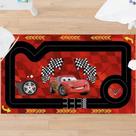Tapete pista para brincar de carrinho Relâmpago Mcqueen 100x170cm