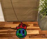 Tapete planeta pegando fogo para decoração de quarto, sala e demais.