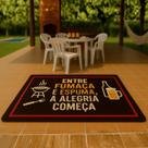 Tapete Porta 60x50 Tema Churrasco Antiderrapante Casa