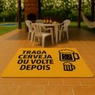 Tapete Porta 60x50 Tema Churrasco Antiderrapante Casa