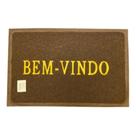 Tapete Porta de entrada Bem vindo Capacho 60x40cm Emborrachado Antiderrapante