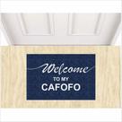 Tapete porta de entrada sala cozinha welcome to my cafofo Tapete porta de entrada sala cozinha welcome to my cafofo