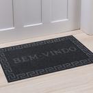 Tapete Porta Vinyl Bem Vindo 0,38 X 0,58