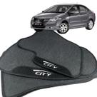 Tapete pra Carro Borracha Honda City 2009 2010 2011 2012 2013 2014 3 Peças