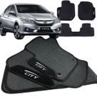 Tapete pra Carro Borracha Honda City 2015 2016 2017 2018 2019 2020 2021 3 Peças