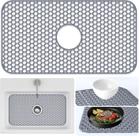 Tapete protetor de pia Inchoco 66x36 cm Almofada de cozinha de silicone