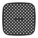 Tapete Protetor de Silicone para Air Fryer Quadrado Preto 18,5 cm Lyor