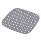 Tapete Protetor Lyor de Silicone para Air Fryer Cinza