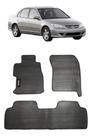Tapete Pvc C/ Borracha Civic 04/06 Com Logo Bordado Preto - 800.541