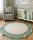 Tapete quarto do bebe de croche infantil menino safari 1,20M Tapete quarto do bebe de croche infantil menino safari 1,20M