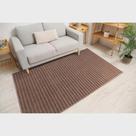 Tapete Realce Listrado 3D Alto Relevo 300X400 Cm 3X4 Taupe