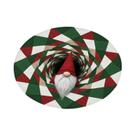 Tapete Redondo 3D Para Natal, Tapete Decorativo Para Lareira, Tapete Óptico De Túnel Para Decoração