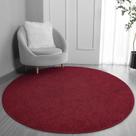 Tapete redondo FlyDoIt 122 cm Rosa Vermelha Memory Foam Soft