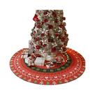 Tapete Redondo Grande Para Árvore De Natal Antiderrapante, Tapete Decorativo De Ano Novo Para