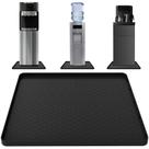 Tapete refrigerador de água HALAGAS antiderrapante com borda elevada (56x48cm) preto