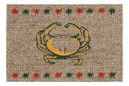 Tapete Retangular Bege 40x60 Cm Sisal Caranguejo