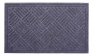 Tapete Retangular Cinza 45x75 Cm Antiderrapante Hayden