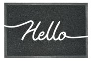 Tapete Retangular Preto 40x60 Cm Hello