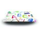 Tapete Retangular Sublimado , ABC, Escola, Tapete quadrado, painel de festa 400x278