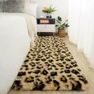 Tapete Runner Amearea Soft Fluffy Leopard 60x180cm cáqui