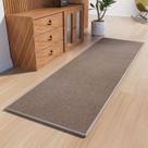 Tapete Runner AREDO com suporte de borracha antiderrapante 60x240cm MARROM