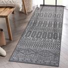 Tapete Runner Art&Tuft 76x244 cm Cinza Marroquino Lavável Tapete Runner Art&Tuft 76x244 cm Cinza Marroquino Lavável
