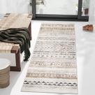 Tapete Runner Art&Tuft 76x244cm Marroquino Lavável Marrom Tapete Runner Art&Tuft 76x244cm Marroquino Lavável Marrom